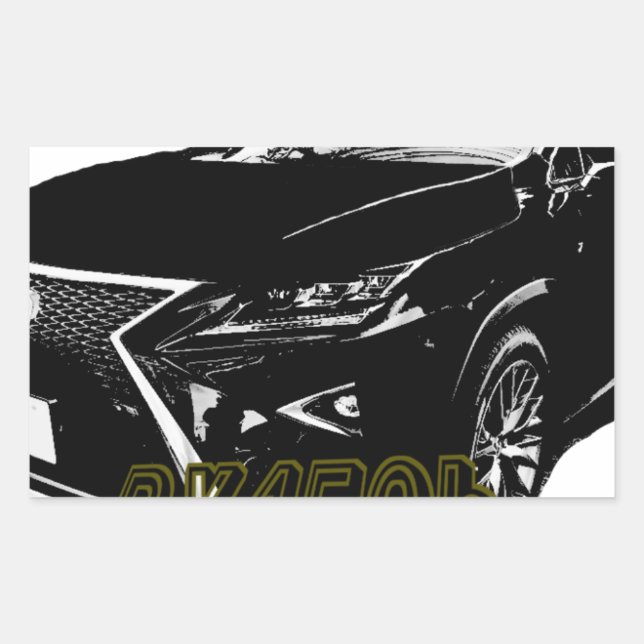Adesivo Retangular LEXUS　RX　450ｈ　350 (Frente)