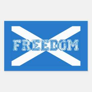Adesivo Retangular Liberdade de Scotland
