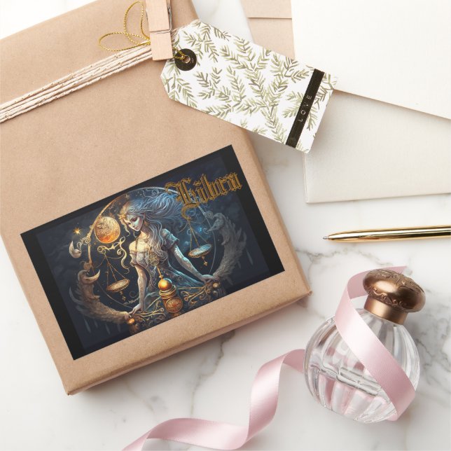 Adesivo Retangular Libra (Presentear)