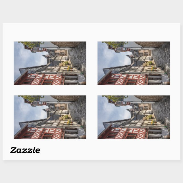 Adesivo Retangular Limburg Lahn Alemanha (Folha)