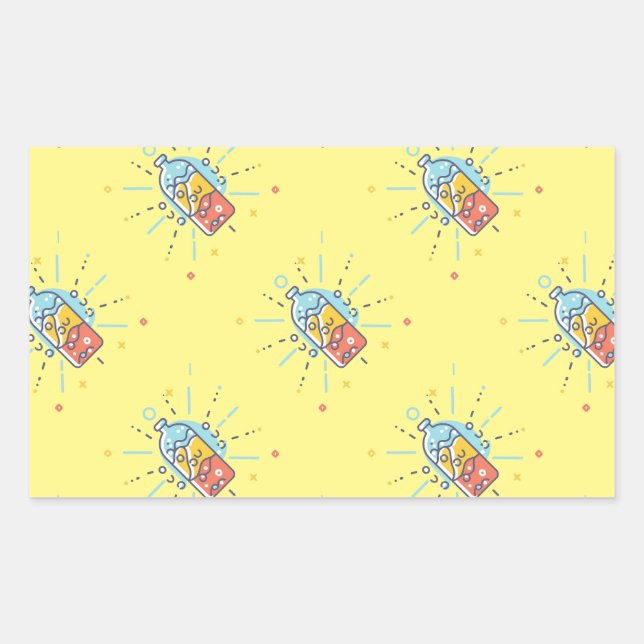 Adesivo Retangular Limonada de Hidratação Primária Repetida Sip Reviv (Frente)