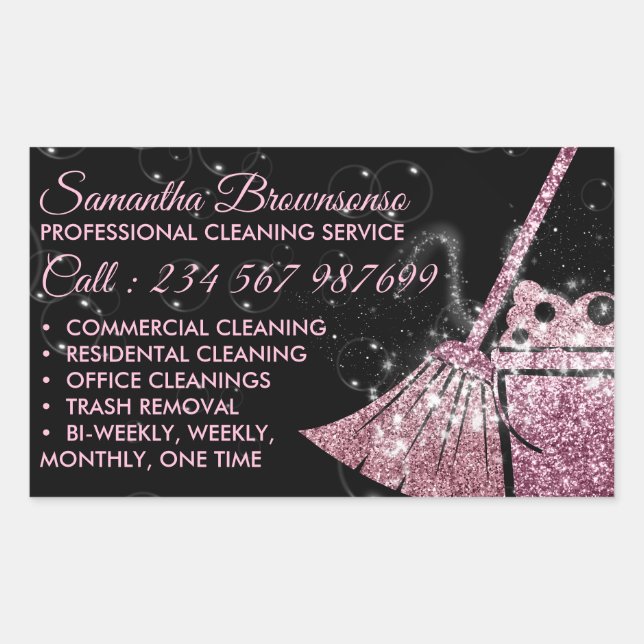 Adesivo Retangular Limpar Estrela (Frente)