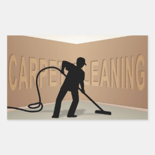 Adesivo Retangular Limpeza do tapete