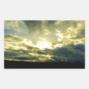 Adesivo Retangular Linda paisagem cenística solar Arte fotográfica