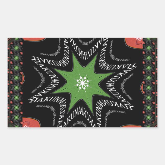 Adesivo Retangular Lindas estrelas reluzentes vetor Impressão de fund (Frente)