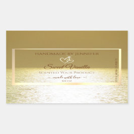 Adesivo Retangular Lindos rótulos de embalagem de produtos para o Oce