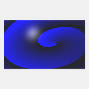 Adesivo Retangular Linha Azul Fino One-of-a-Kind