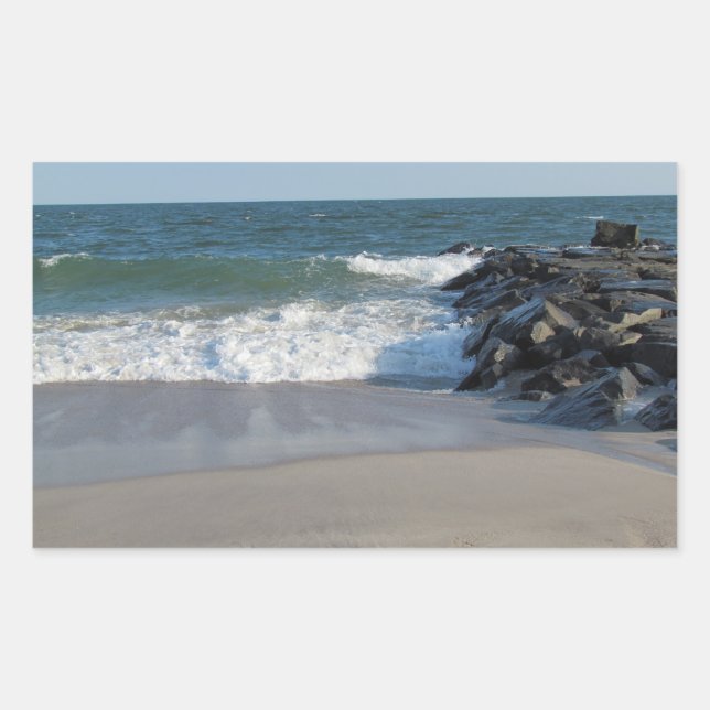 Adesivo Retangular Linha costeira (Frente)