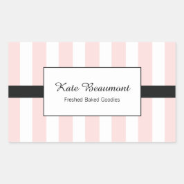 Adesivo Retangular Linhagens brancas e rosadas brancas