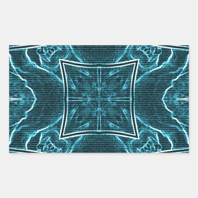 Adesivo Retangular Lions Compartilham Impressão (Frente)