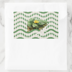 Adesivo Retangular Lírios de água, impermeabilização