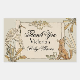 Adesivo Retangular Livro de Histórias de Aesop