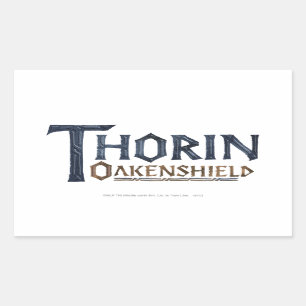 Adesivo Retangular Logo THORIN OAKENSHIELD™ azul