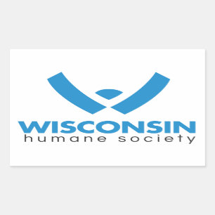 Adesivo Retangular Logotipo 2015 humano da sociedade de Wisconsin