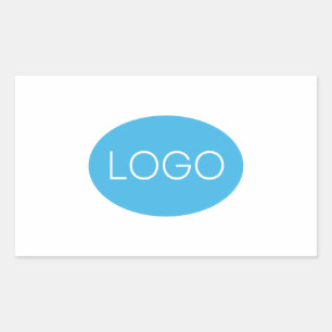 Adesivo Retangular Logotipo de empresa personalizado