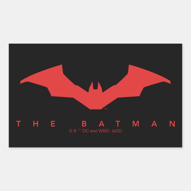 Adesivo Retangular Logotipo do Batman Bat (Frente)