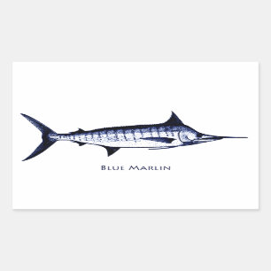Adesivo Retangular Logotipo do espadim azul