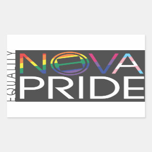 Adesivo Retangular Logotipo do orgulho da NOVA - retângulo