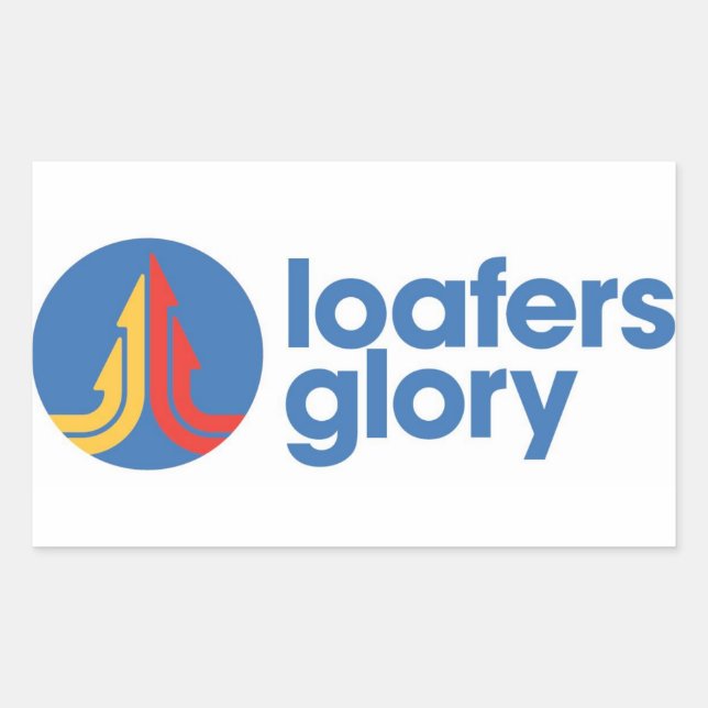 Adesivo Retangular Logotipo Glory Loafers Círculo (Frente)