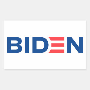 Adesivo Retangular Logotipo Joe Biden