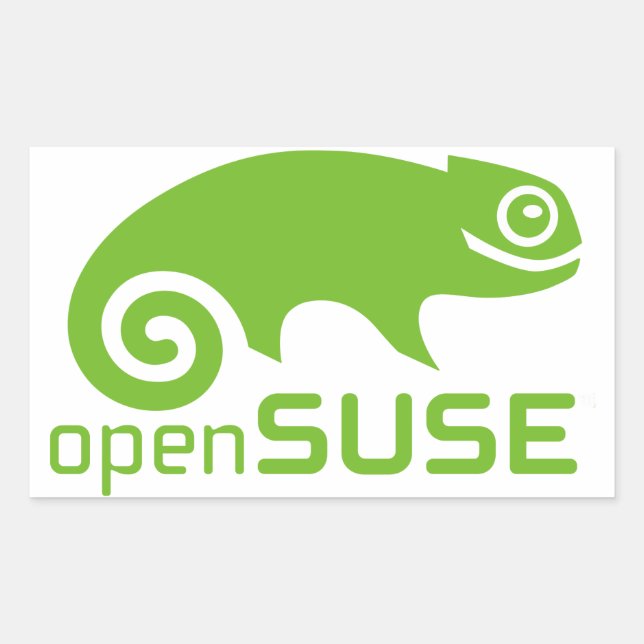 Adesivo Retangular logotipo OpenSuzie Linux (Frente)