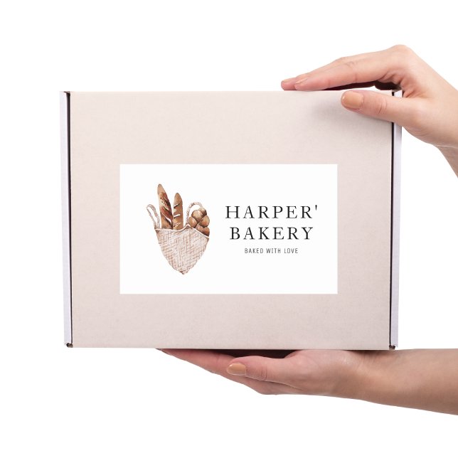 Adesivo Retangular Logotipo para profissionais modernos (Criador carregado)