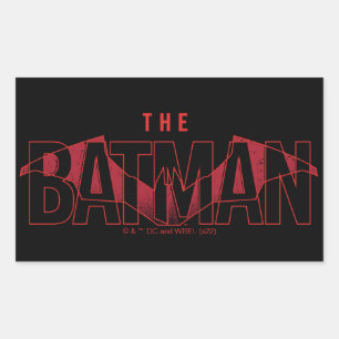 Adesivo Retangular Logotipo Sobreposto do Batman Bat