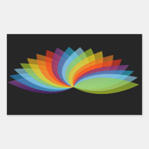Adesivo Retangular Lotus em cores diferentes