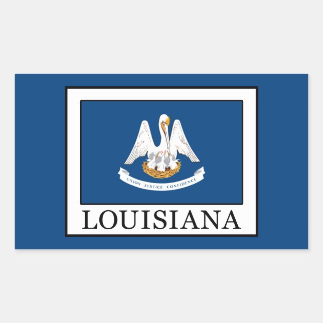 Adesivo Retangular Louisiana (Frente)