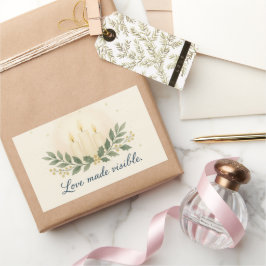 Adesivo Retangular Love Made Visible — Christmas Sticker