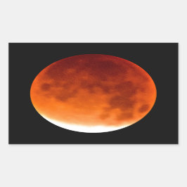 Adesivo Retangular Lua Vermelha Ascendente