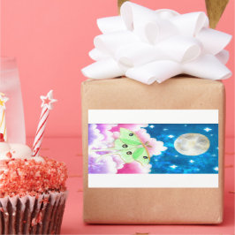 Adesivo Retangular Luna Moth