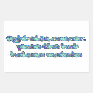 Adesivo Retangular Lute contra o Cancer da pele, passe o chapéu, Haku