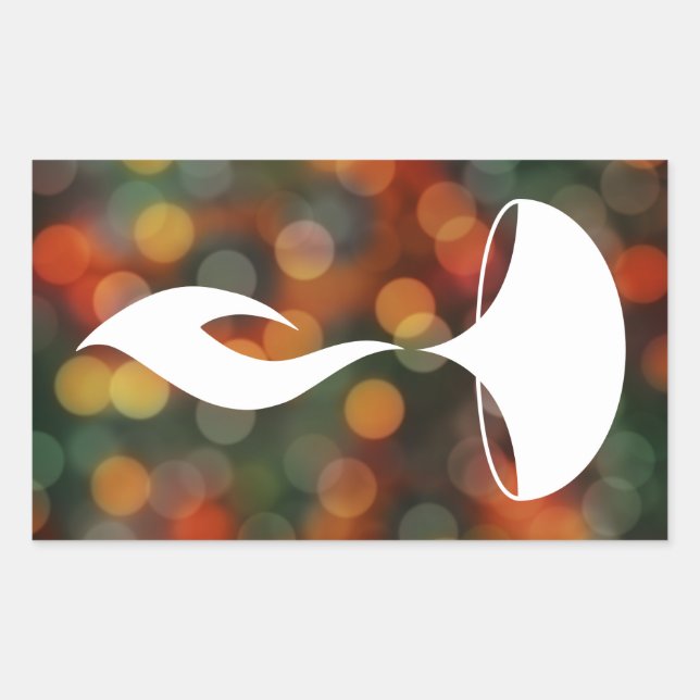 Adesivo Retangular luzes diwali diya bokeh (Frente)