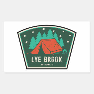 Adesivo Retangular Lye Brook Wilderness Vermont Acampamento
