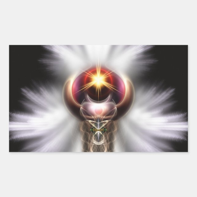 Adesivo Retangular Lypidian II Arte Fractal (Frente)