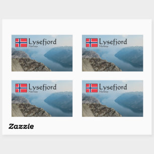 Adesivo Retangular Lysefjord Noruega