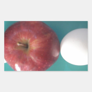 Adesivo Retangular Maçã vermelha gêmea para torta.JPG