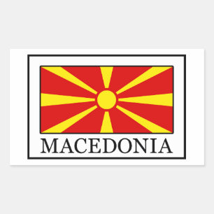 Adesivo Retangular Macedónia