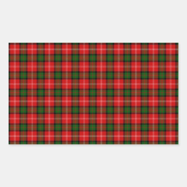 Adesivo Retangular MacKintosh Tartan (Frente)