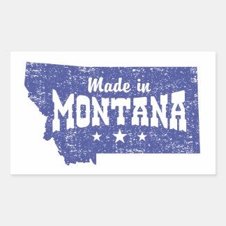Adesivo Retangular Made In Montana