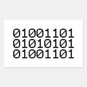 Adesivo Retangular Mãe BINÁRIA