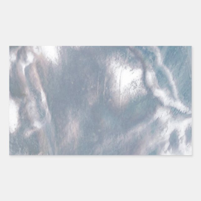 Adesivo Retangular Mãe de Azul Pérola (Frente)