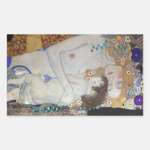 Adesivo Retangular Mãe e Filho por Gustav Klimt