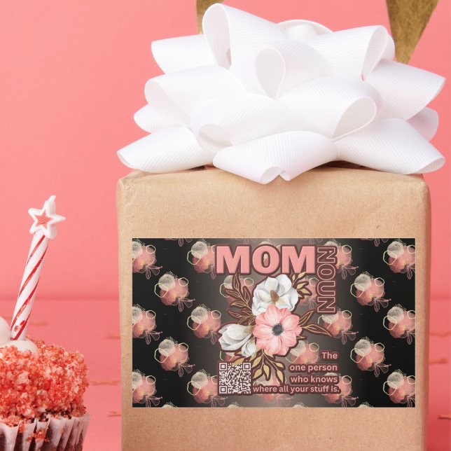 Adesivo Retangular Mãe Engraçado Cita Por Toda A Impressão (Criador carregado)