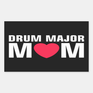 Adesivo Retangular Mãe Major da Bateria - Banda Marcial