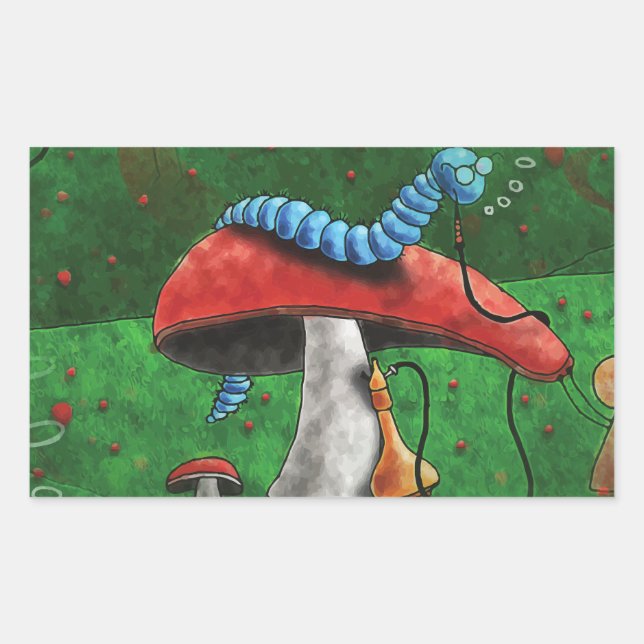 Adesivo Retangular Magic Mushroom (Frente)