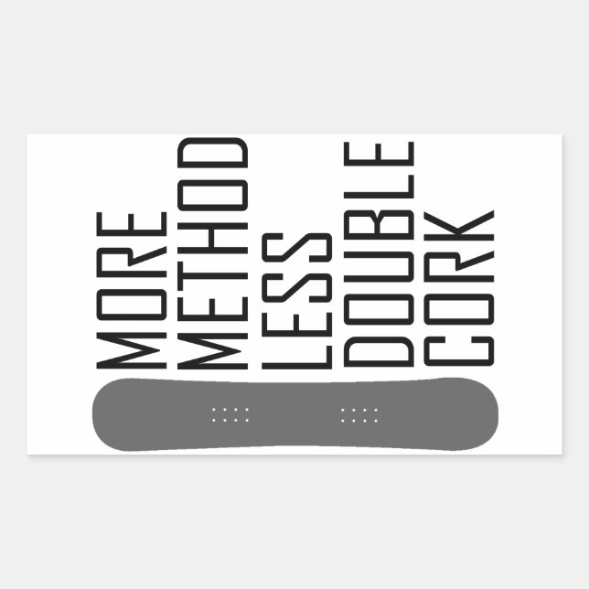 Adesivo Retangular Mais Método Menos Cork Duplo (Frente)