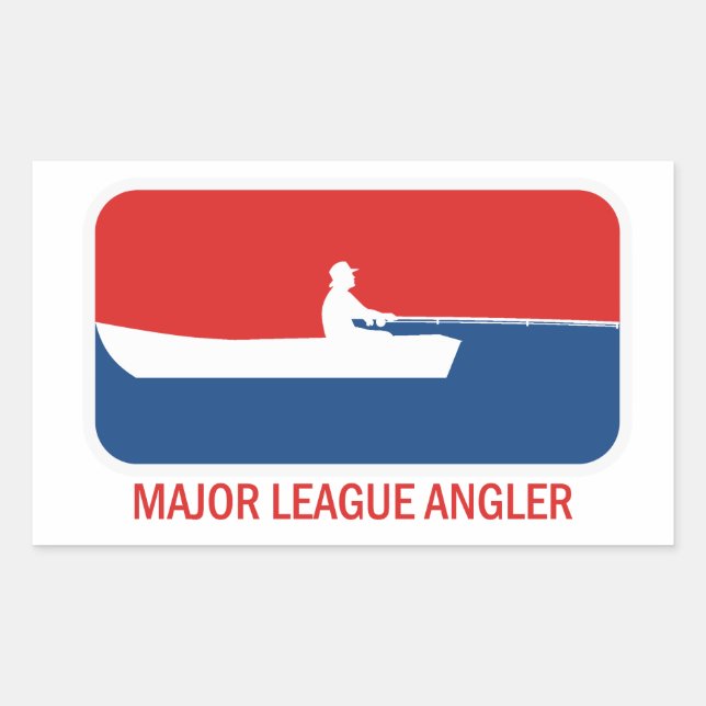 Adesivo Retangular Major League Angler (Frente)