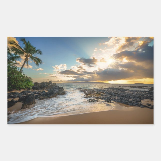 Adesivo Retangular Makena Beach | Makena Cove (Frente)